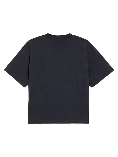 Balenciaga Women's Cursive Medium Fit T-Shirt - Washed Black | Thumbnail 2 Balenciaga Women's Cursive Medium Fit T-Shirt - Washed Black | Thumbnail 2