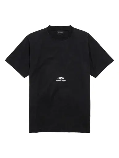 Balenciaga Women's 3B Sports Icon T-Shirt - Washed Black | Thumbnail 1 Balenciaga Women's 3B Sports Icon T-Shirt - Washed Black | Thumbnail 1
