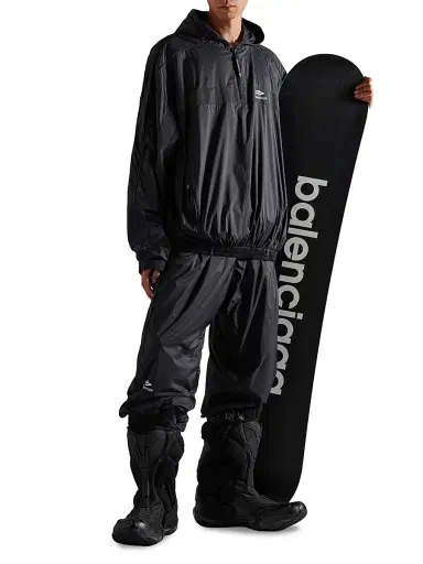 Balenciaga Men's 3B Sports Icon Ski Tracksuit Hoodie - Black | Thumbnail 6 Balenciaga Men's 3B Sports Icon Ski Tracksuit Hoodie - Black | Thumbnail 6