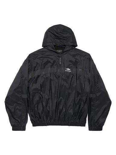 Balenciaga Men's 3B Sports Icon Ski Tracksuit Hoodie - Black | Thumbnail 1 Balenciaga Men's 3B Sports Icon Ski Tracksuit Hoodie - Black | Thumbnail 1