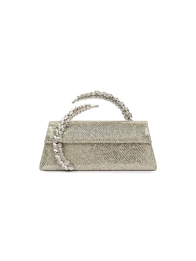 Women's Karma Crystal-Embellished Lace Clutch - Gold Women's Karma Crystal-Embellished Lace Clutch - Gold