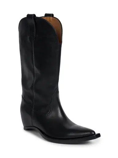 Maison Margiela Women's Heel-Less Leather Knee-High Boots - Black - Size 10 | Thumbnail 2 Maison Margiela Women's Heel-Less Leather Knee-High Boots - Black - Size 10 | Thumbnail 2