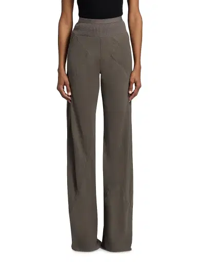 Rick Owens Women's Bias-Cut Silk Mid-Rise Pants - Dust - Size 8 | Thumbnail 3 Rick Owens Women's Bias-Cut Silk Mid-Rise Pants - Dust - Size 8 | Thumbnail 3