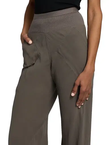 Rick Owens Women's Bias-Cut Silk Mid-Rise Pants - Dust - Size 8 | Thumbnail 6 Rick Owens Women's Bias-Cut Silk Mid-Rise Pants - Dust - Size 8 | Thumbnail 6