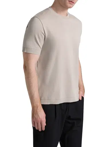 HERNO Men's Cotton Jersey Crewneck T-Shirt - Blue Navy - Size 56 | Thumbnail 4 HERNO Men's Cotton Jersey Crewneck T-Shirt - Blue Navy - Size 56 | Thumbnail 4