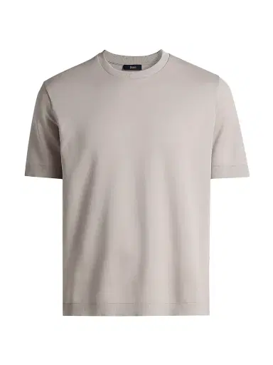 HERNO Men's Cotton Jersey Crewneck T-Shirt - Blue Navy - Size 56 | Thumbnail 1 HERNO Men's Cotton Jersey Crewneck T-Shirt - Blue Navy - Size 56 | Thumbnail 1
