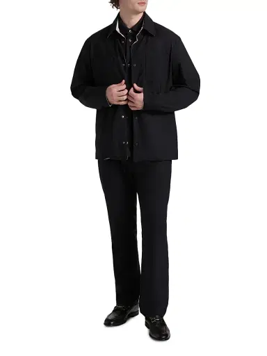 Herno Men's Light Stretch Reversible Jacket - Blue Navy | Thumbnail 2 Herno Men's Light Stretch Reversible Jacket - Blue Navy | Thumbnail 2