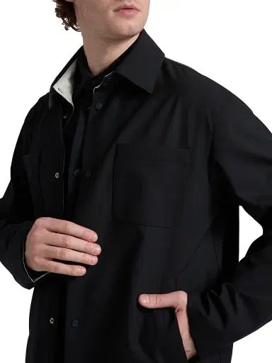 Herno Men's Light Stretch Reversible Jacket - Blue Navy | Thumbnail 7 Herno Men's Light Stretch Reversible Jacket - Blue Navy | Thumbnail 7