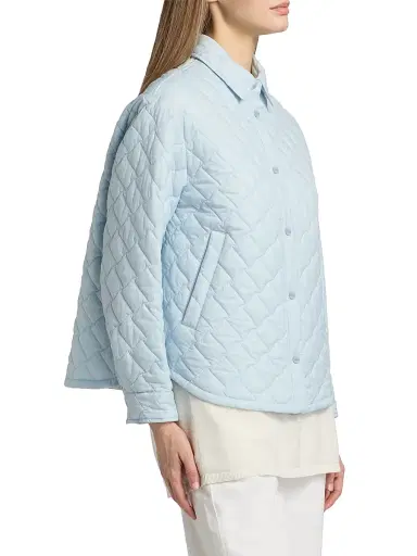 HERNO Women's Ecoage Diamond Quilted Shirt Jacket | Thumbnail 4 HERNO Women's Ecoage Diamond Quilted Shirt Jacket | Thumbnail 4