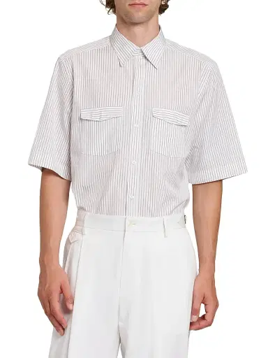 Dolce & Gabbana Men's Striped Cotton Poplin Shirt - Rigato | Thumbnail 3 Dolce & Gabbana Men's Striped Cotton Poplin Shirt - Rigato | Thumbnail 3