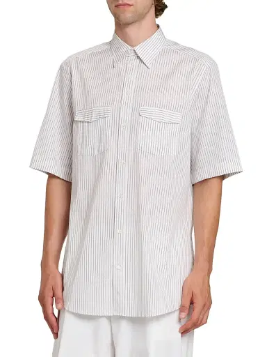 Dolce & Gabbana Men's Striped Cotton Poplin Shirt - Rigato | Thumbnail 4 Dolce & Gabbana Men's Striped Cotton Poplin Shirt - Rigato | Thumbnail 4