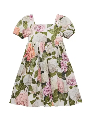Dolce & Gabbana Baby Girl's & Little Girl's Floral Cotton Dress | Thumbnail 1 Dolce & Gabbana Baby Girl's & Little Girl's Floral Cotton Dress | Thumbnail 1