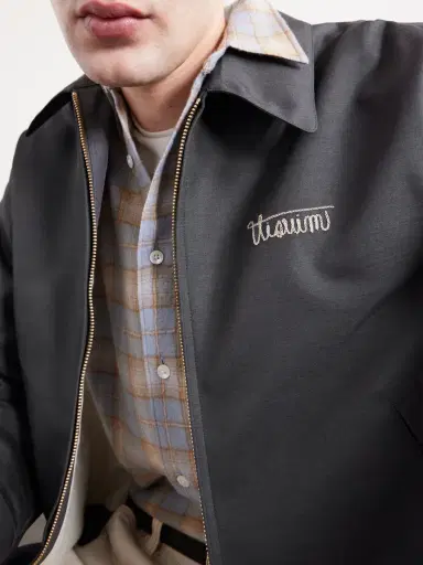 Visvim Kluane Logo-Embroidered Wool and Silk-Blend Blouson Jacket - Men | Thumbnail 5 Visvim Kluane Logo-Embroidered Wool and Silk-Blend Blouson Jacket - Men | Thumbnail 5