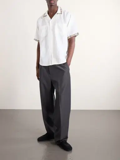 Corridor Harmony Camp-Collar Embroidered Linen and Cotton-Blend Shirt - Men | Thumbnail 2 Corridor Harmony Camp-Collar Embroidered Linen and Cotton-Blend Shirt - Men | Thumbnail 2