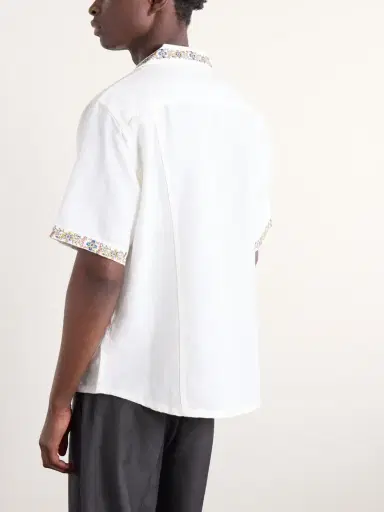 Corridor Harmony Camp-Collar Embroidered Linen and Cotton-Blend Shirt - Men | Thumbnail 4 Corridor Harmony Camp-Collar Embroidered Linen and Cotton-Blend Shirt - Men | Thumbnail 4