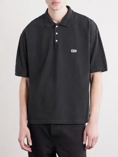 Visvim Mondo Logo-Embroidered Cotton-Piqué Polo Shirt - Men | Thumbnail 3 Visvim Mondo Logo-Embroidered Cotton-Piqué Polo Shirt - Men | Thumbnail 3
