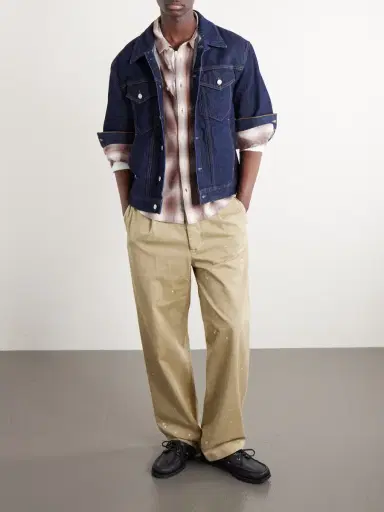 Corridor Driftwood Checked Cotton Shirt - Men | Thumbnail 2 Corridor Driftwood Checked Cotton Shirt - Men | Thumbnail 2