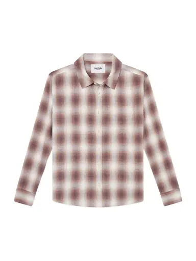 Corridor Driftwood Checked Cotton Shirt - Men | Thumbnail 1 Corridor Driftwood Checked Cotton Shirt - Men | Thumbnail 1