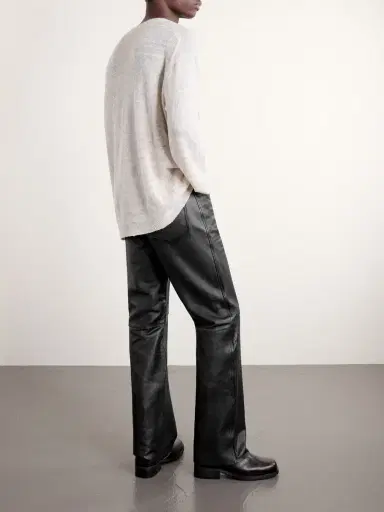 Our Legacy Carlson Straight-Leg Leather Trousers - Men | Thumbnail 4 Our Legacy Carlson Straight-Leg Leather Trousers - Men | Thumbnail 4