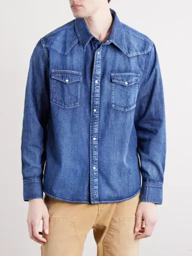 Visvim Denim Western Shirt - Men | Thumbnail 3 Visvim Denim Western Shirt - Men | Thumbnail 3