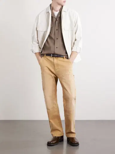 Visvim Judo Convertible-Collar Logo-Embroidered Woven Shirt - Men | Thumbnail 2 Visvim Judo Convertible-Collar Logo-Embroidered Woven Shirt - Men | Thumbnail 2