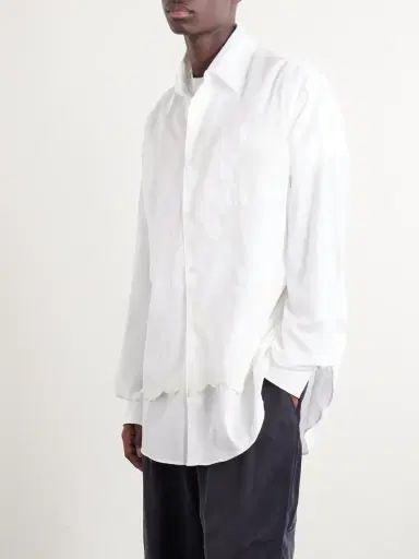 Our Legacy Vast Layered Embroidered Cotton-Poplin Shirt - Men | Thumbnail 3 Our Legacy Vast Layered Embroidered Cotton-Poplin Shirt - Men | Thumbnail 3