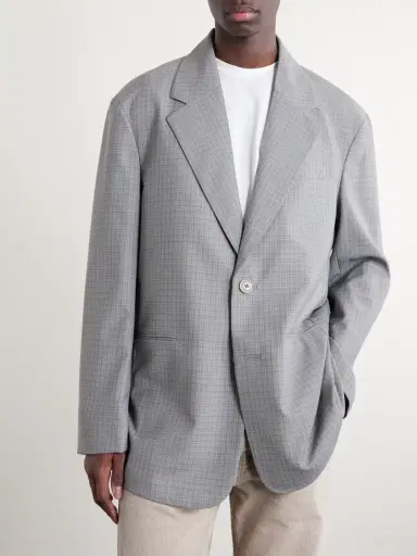Our Legacy Industry Checked Grain de Poudre Blazer - Men | Thumbnail 3 Our Legacy Industry Checked Grain de Poudre Blazer - Men | Thumbnail 3