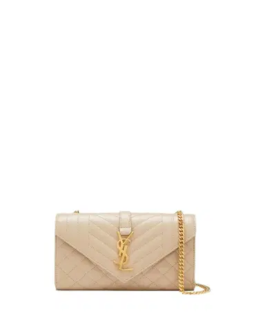 Saint Laurent Envelope Triquilt Small YSL Shoulder Bag in Grained Leather | Thumbnail 1 Saint Laurent Envelope Triquilt Small YSL Shoulder Bag in Grained Leather | Thumbnail 1
