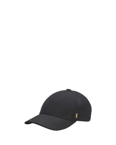 Saint Laurent YSL Wool Felt Baseball Cap | Thumbnail 1 Saint Laurent YSL Wool Felt Baseball Cap | Thumbnail 1