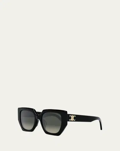 Celine Triomphe Logo Acetate Butterfly Sunglasses | Thumbnail 2 Celine Triomphe Logo Acetate Butterfly Sunglasses | Thumbnail 2