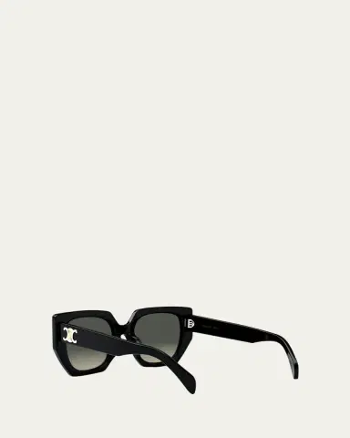 Celine Triomphe Logo Acetate Butterfly Sunglasses | Thumbnail 3 Celine Triomphe Logo Acetate Butterfly Sunglasses | Thumbnail 3
