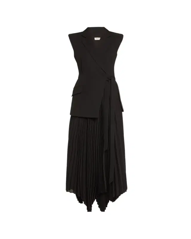 Helena Combo Blazer Sleeveless Midi Dress Helena Combo Blazer Sleeveless Midi Dress