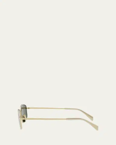 Celine Embellished Triomphe Metal Rectangle Sunglasses | Thumbnail 3 Celine Embellished Triomphe Metal Rectangle Sunglasses | Thumbnail 3