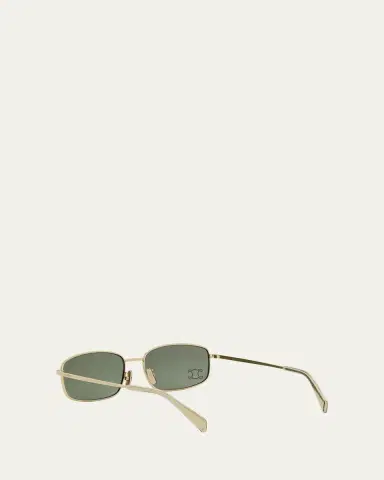 Celine Embellished Triomphe Metal Rectangle Sunglasses | Thumbnail 4 Celine Embellished Triomphe Metal Rectangle Sunglasses | Thumbnail 4