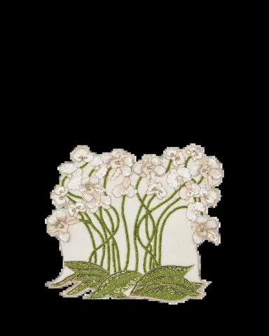 Kim Seybert Orchid Beaded Placemat | Thumbnail 2 Kim Seybert Orchid Beaded Placemat | Thumbnail 2