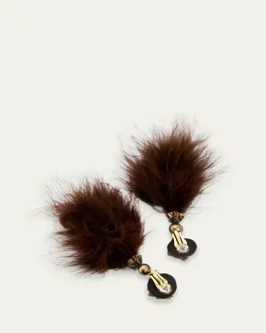 Ranjana Khan Alice Mini Pom Earrings | Thumbnail 4 Ranjana Khan Alice Mini Pom Earrings | Thumbnail 4