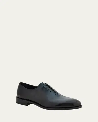 Ferragamo Men's Angiolo Tramezza Gradient Leather Oxford Shoes | Thumbnail 2 Ferragamo Men's Angiolo Tramezza Gradient Leather Oxford Shoes | Thumbnail 2