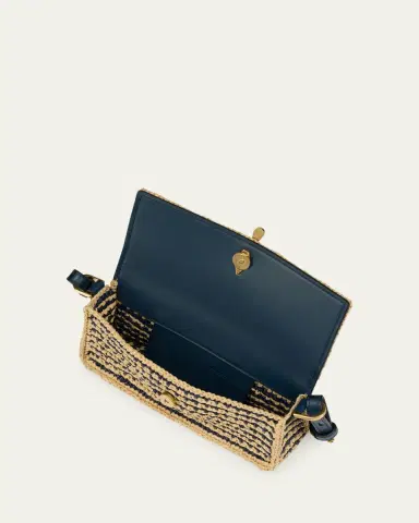 Christian Louboutin Bettina Mini Crossbody Bag in Striped Crochet Raffia | Thumbnail 3 Christian Louboutin Bettina Mini Crossbody Bag in Striped Crochet Raffia | Thumbnail 3
