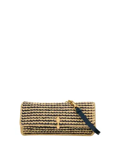 Christian Louboutin Bettina Crossbody Bag in Striped Crochet Raffia | Thumbnail 1 Christian Louboutin Bettina Crossbody Bag in Striped Crochet Raffia | Thumbnail 1