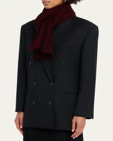 Faliero Sarti Raissa Sequined Wool-Blend Scarf | Thumbnail 2 Faliero Sarti Raissa Sequined Wool-Blend Scarf | Thumbnail 2