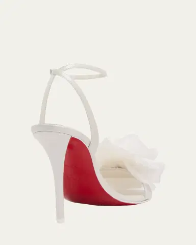 Christian Louboutin 100mm Miss Z Flora Leather Sandals | Thumbnail 2 Christian Louboutin 100mm Miss Z Flora Leather Sandals | Thumbnail 2