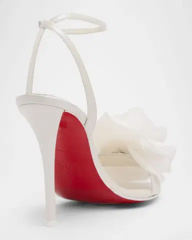 Christian Louboutin 100mm Miss Z Flora Leather Sandals | Thumbnail 4 Christian Louboutin 100mm Miss Z Flora Leather Sandals | Thumbnail 4