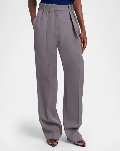 Jil Sander Pleated Wool Straight-Leg Pants | Thumbnail 12 Jil Sander Pleated Wool Straight-Leg Pants | Thumbnail 12