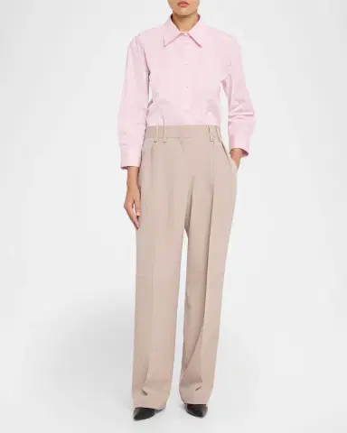 Jil Sander Pleated Wool Straight-Leg Pants | Thumbnail 14 Jil Sander Pleated Wool Straight-Leg Pants | Thumbnail 14