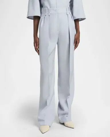 Jil Sander Pleated Wool Straight-Leg Pants | Thumbnail 8 Jil Sander Pleated Wool Straight-Leg Pants | Thumbnail 8