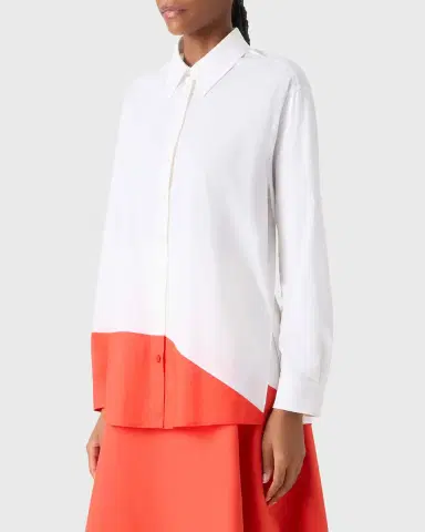 Akris Colorblock Patchwork Button-Down Blouse | Thumbnail 6 Akris Colorblock Patchwork Button-Down Blouse | Thumbnail 6