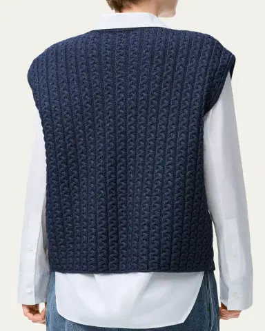 Loewe Anagram Cable Knit Vest | Thumbnail 3 Loewe Anagram Cable Knit Vest | Thumbnail 3