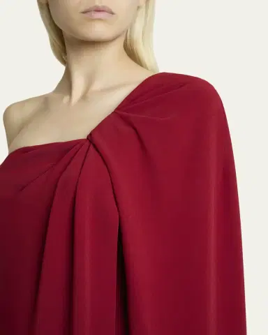 Givenchy Twisted One-Shoulder Cape Gown | Thumbnail 5 Givenchy Twisted One-Shoulder Cape Gown | Thumbnail 5