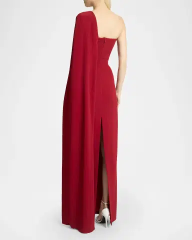 Givenchy Twisted One-Shoulder Cape Gown | Thumbnail 7 Givenchy Twisted One-Shoulder Cape Gown | Thumbnail 7