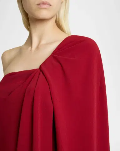 Givenchy Twisted One-Shoulder Cape Gown | Thumbnail 9 Givenchy Twisted One-Shoulder Cape Gown | Thumbnail 9